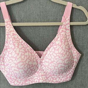 Comfort Seamless Pink Printed Wireless Bra